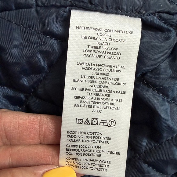 We The Free Free People Blue Denim Jacket Faux Fur Collar Quilted Lining L Large - Picture 5 of 8